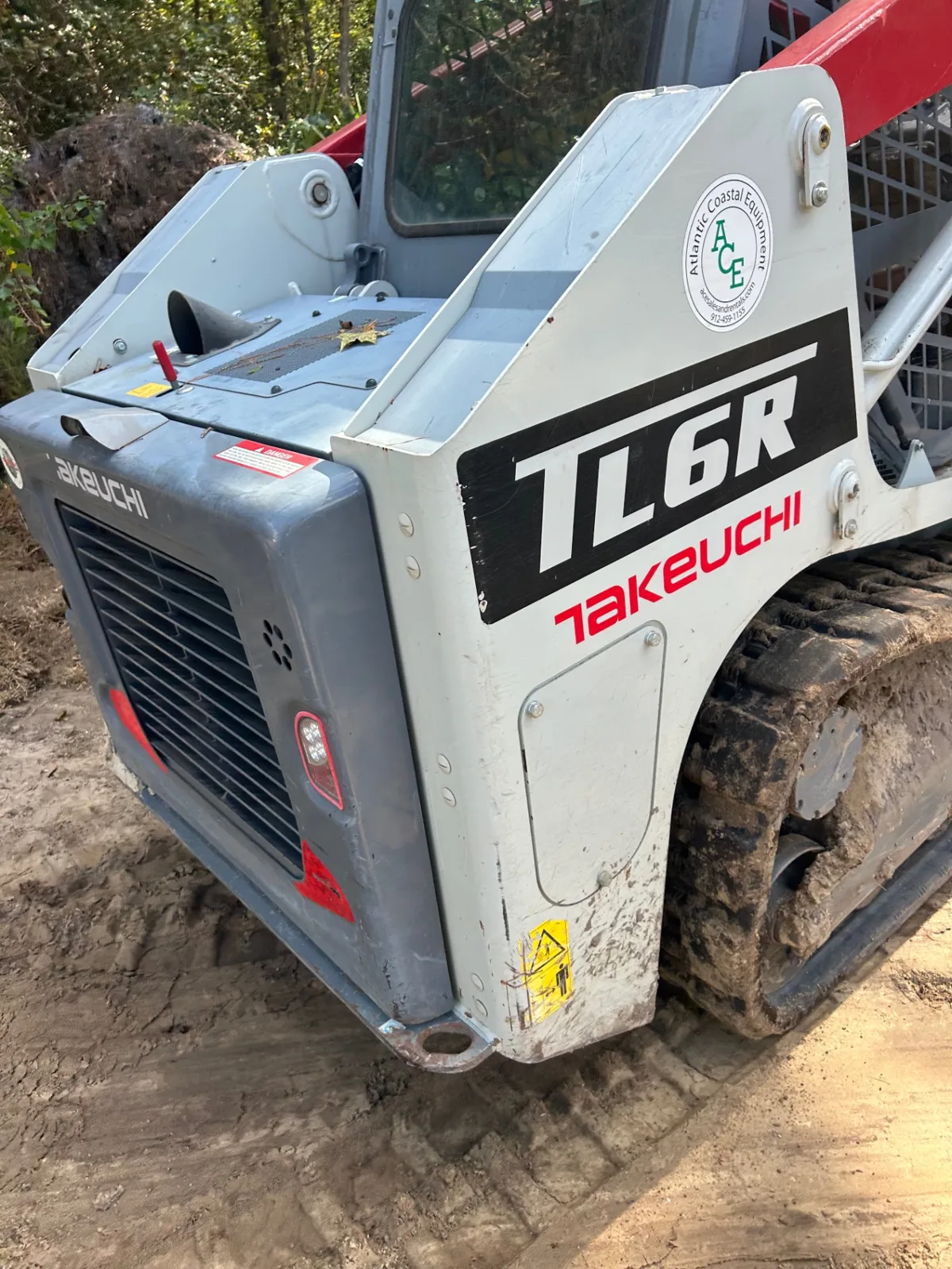 Takeuchi TL6R track loader on site