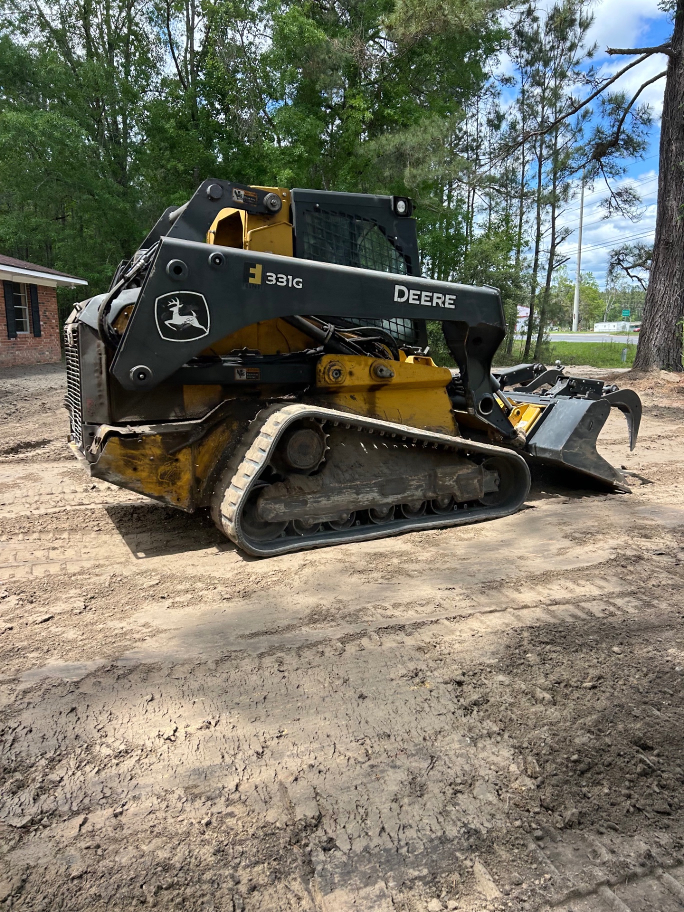 John Deere 331G ready for land clearing