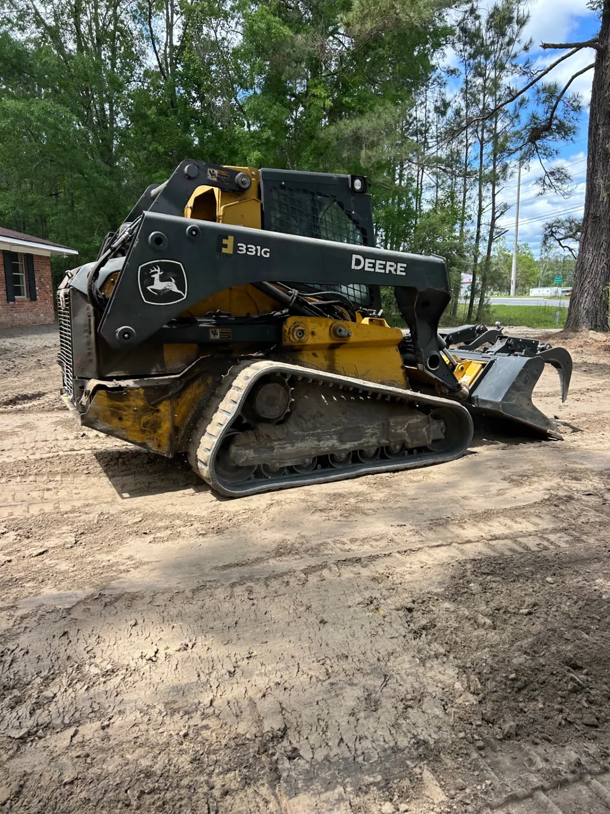 John Deere 331G ready for land clearing